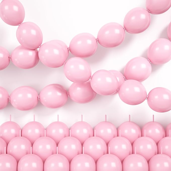 Pink Linking Balloons by Hapmori