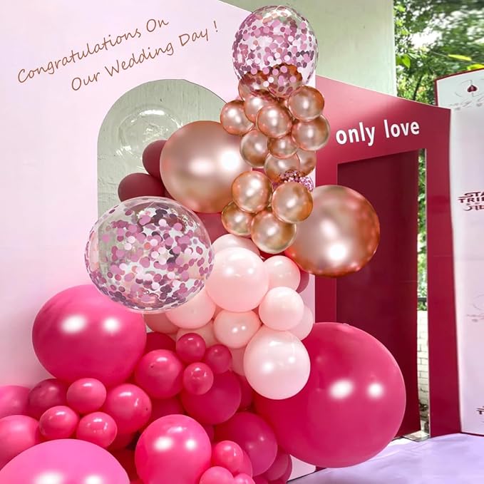 Pink and Gold Balloon Arch Kit, Different Size 18 12 10 5 inch, Princess - Image 4