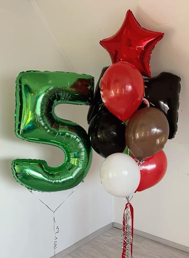 Numbers 14 Balloon 40Inch Dark Green Balloon - Image 3