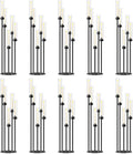 42.5inch 10pcs Black Candelabra Centerpieces by MEISHAONV