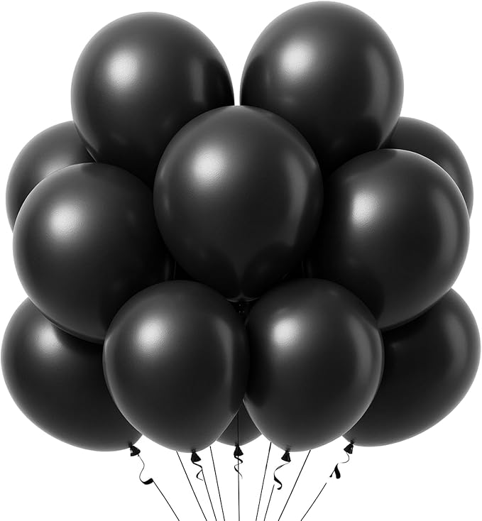LOVESTOWN 18 Inch Black Large Balloons, Heavy Duty Balloons by Lovestown