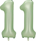 Sage Green Number 11 Balloon, 11 Balloon by BBPOOL