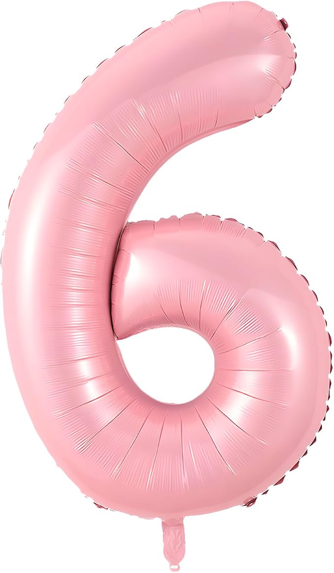 40 Inch Pink Number 6 Balloon Suitable by Unknown