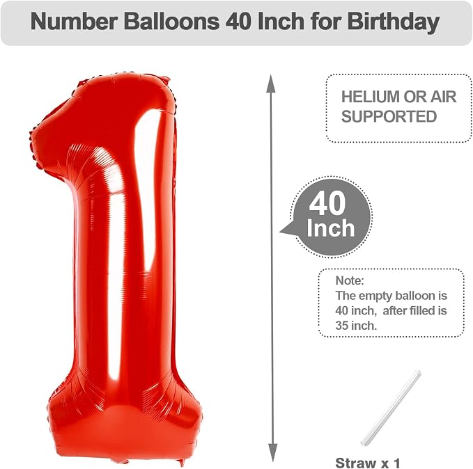 Birthday Number Balloons 40 Inch 0 Balloon - Image 5