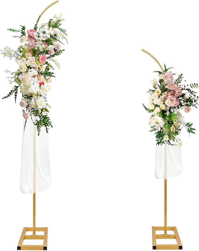 Bazen Half Balloon Arch Stand 7.5FT&6.2FT Wedding Arch Stand by Bazen