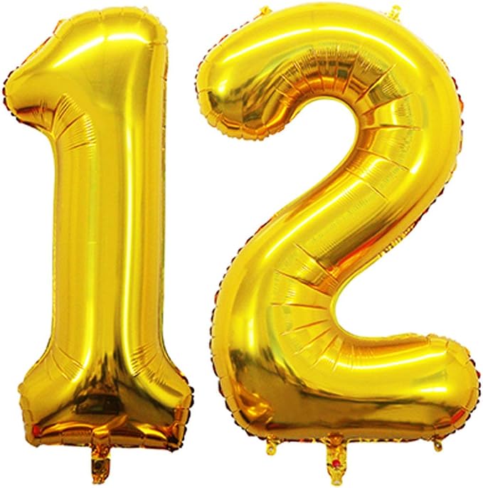 Number 12 Balloons for 12th Birthday Sweet 12 Party Decorations, 42 Inch Jumbo - Image 2