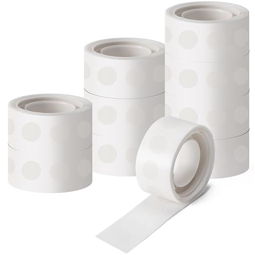 Hoewina 1000pcs Clear Glue Point Dots Glue Tape by Hoewina