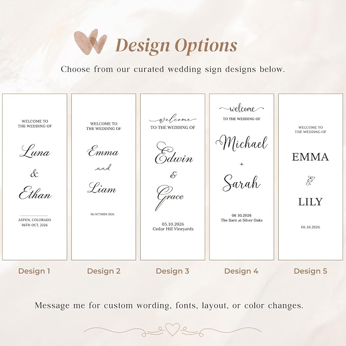 Personalized Sheer Tulle Wedding Welcome Banner Sign - Image 8