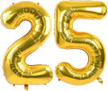 TONIFUL 40 Inch Gold Foil Number 25 Balloon, 25th Birthday Decorations | Large by TONIFUL
