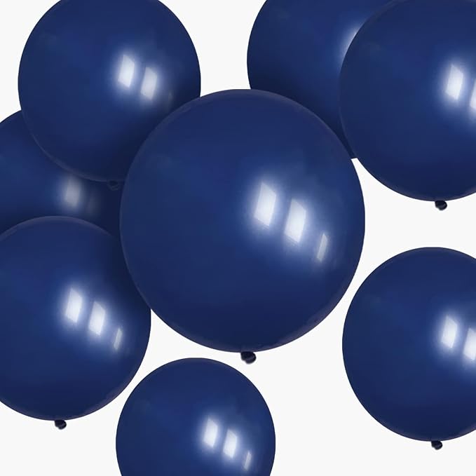 Navy Blue Balloons 100 Pack 12 inch Round Helium Navy Balloons by ASIYUHY