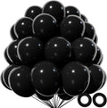 Black Balloon 110pcs, 12 Inch Thickened Latex Party Balloons Helium Bright Color by Kawkalsh