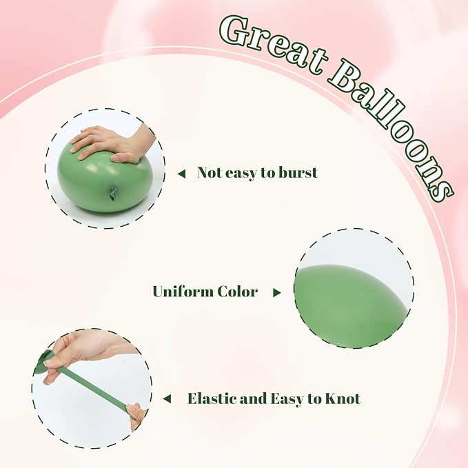Pink and Green Balloons - Image 3