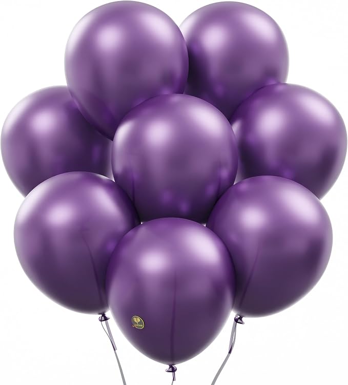 AFTERLOON® Biodegradable Natural Rubber Latex Balloons 50 pcs Pearlized Purple by AFTERLOON%C2%AE
