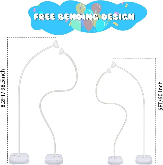 AerWo Balloon Arch Kit with Balloon Pump Electric, 8.2FT & 5FT Half Balloon - Image 3