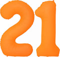 Orange Birthday Number 12 Balloon 40IN Fluorescent Orange 21 Balloon | by YOIOZAIZAI