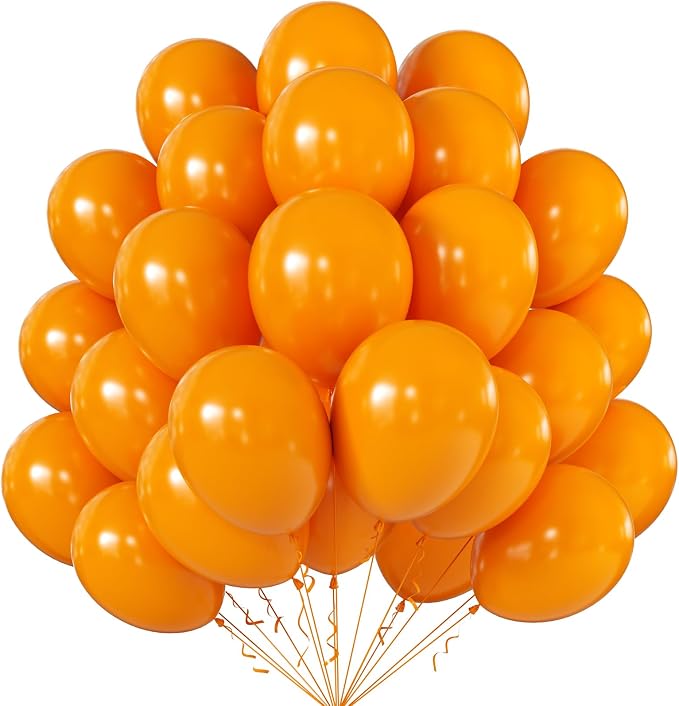 12 Inch Orange Balloons, Baby Shower, Graduate Party Decorations by KALOR