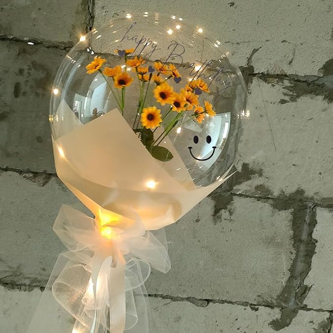 Happy Birthday Balloon Sticker Bobo Party Decoration 5 Pieces Letter Number - Image 4