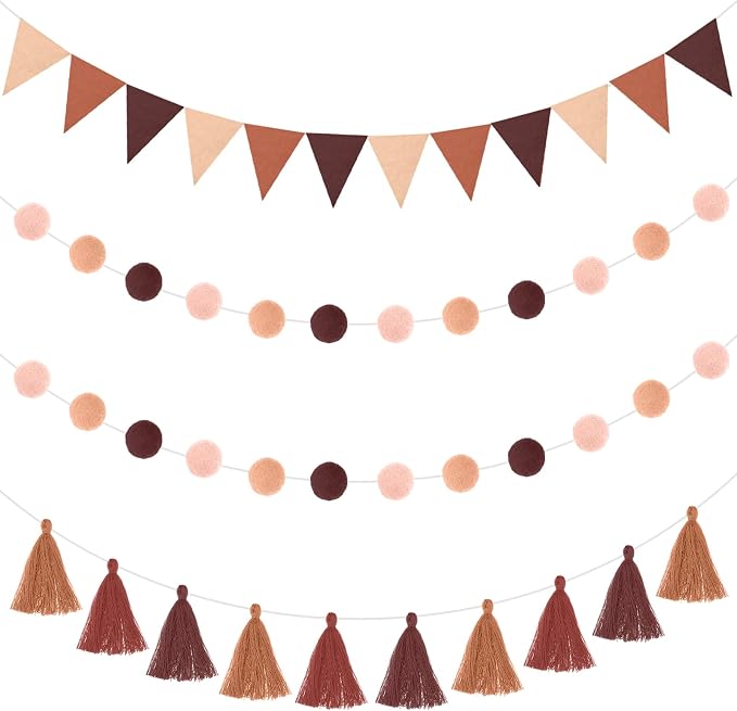 Irenare 9.8 ft Pom Pom Garland for Classroom Felt Rainbow Garland Back to by Irenare