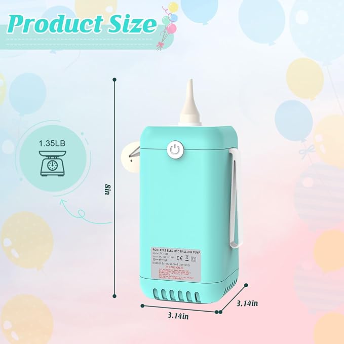 Ball Pump Balloon Pumps Electric, Balloon Pump Portable Long Animal Balloon Pump - Image 3