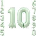 Olive Green Number 10 Balloon 40 Inch, Backdrop by Unknown