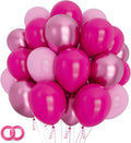 100Pcs Pink Balloons 12Inch Hot Pink Metallic Pink Balloon Light Pink Balloon by ASIYUHY