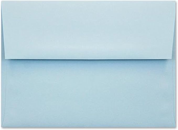 A7 Invitation Envelopes - Peel & Press - 24lb Heavy Duty Envelopes for Wedding Baby Shower Birthday Invitations - 5 1/4" x 7 1/4" (Pastel Blue, 25)