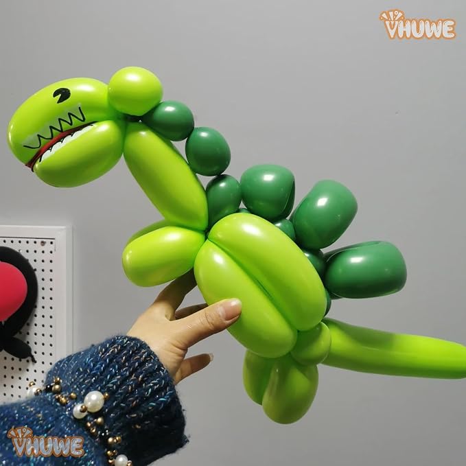 260 Balloons Lime Green, Thickened 100 Pack Long Balloons Twisting Skinny Magic - Image 4