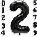 AULE 40 Inch Black Number Balloon 2 Foil 0-9 Birthday Big Numbers | Birthday by AULE