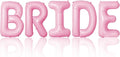 Pink Bride Balloons Wedding Balloon 40 Inch Bride To Be Letter Balloons by Unknown