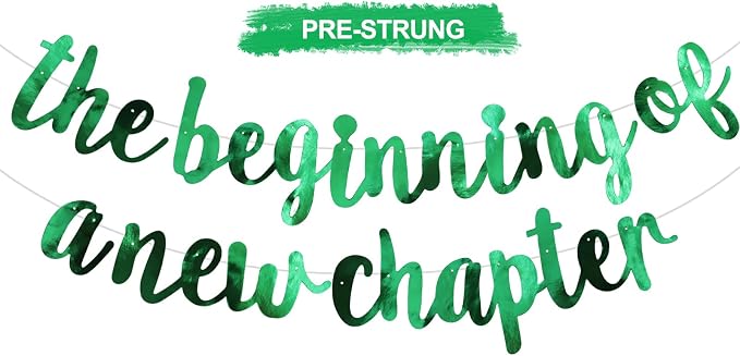 BEISHIDA Bright Green Pre-Strung The Beginning of A New Chapter Banner | by Beishida