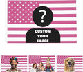 Nxwdwqa Custom Pink America Flag 3X5 Ft Personalized Flags Design Your Image by Nxwdwqa