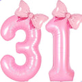Pink Coquette Birthday Decorations 31 13 Balloon Numbers by Unknown