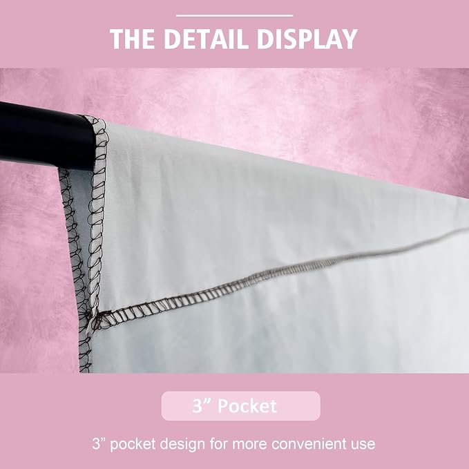 Abstract Photography Backdrop for Photoshoot 6x8ft, Light Pink, No Stand | - Image 5