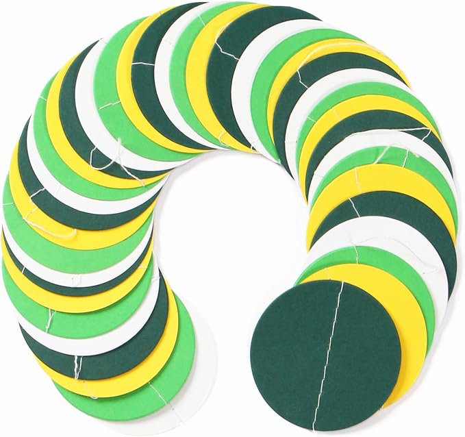 Yellow Green White Party-Decorations Garland - 52Ft Spring Summer Hanging Paper - Image 3