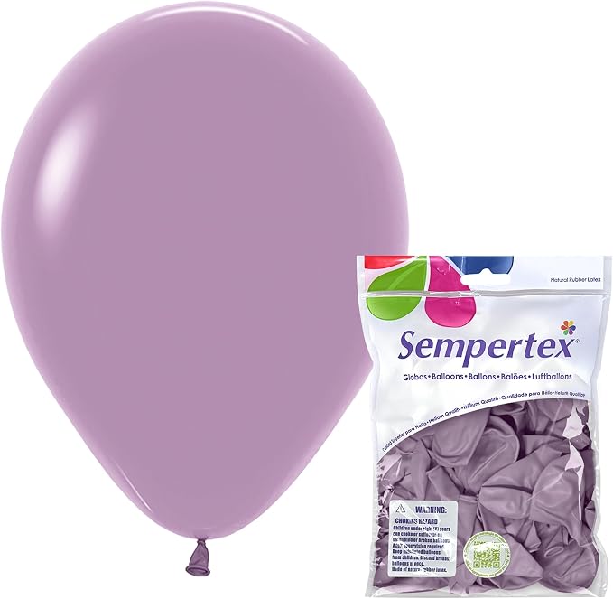 Sempertex Round Pastel Dusk Lavender Balloons, 11 Inch, Graduation, Baby Shower by Sempertex