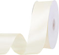 woric Ivory Satin Ribbon 1 1/2 Inch 60 Yards Cream Ribbon | Smooth Sheen by woric
