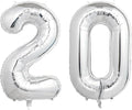 Number Balloons Silver Party Balloon by United-UnicornsParty