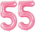 Number 55 Balloons for 55th Birthday Party Decorations, 0-100 Large No.55 by Joycard