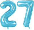 Number 27 Balloons for 27th Birthday Party Decorations, 0-100 Large No.27 by Joycard