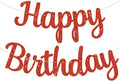 BEISHIDA Glitter Red Happy Birthday Banner Party Decoration NO DIY, 10Feet | by Beishida