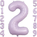40" Pastel Purple Foil Number 2 Balloon by TNCDJKPA