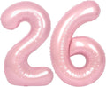 SUWEN 40 Inch Pink Large 26 Balloon Numbers Big Foil Helium 0-9 | Jumbo Happy by SUWEN