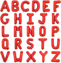 TONIFUL Red Letter Balloons 2 Set 16 Inch A-Z Custom Alphabet Banner | 52 Pcs by TONIFUL