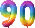 Number 90 Balloons for 90th Birthday Party Decorations, 0-100 Large No.90 by Joycard