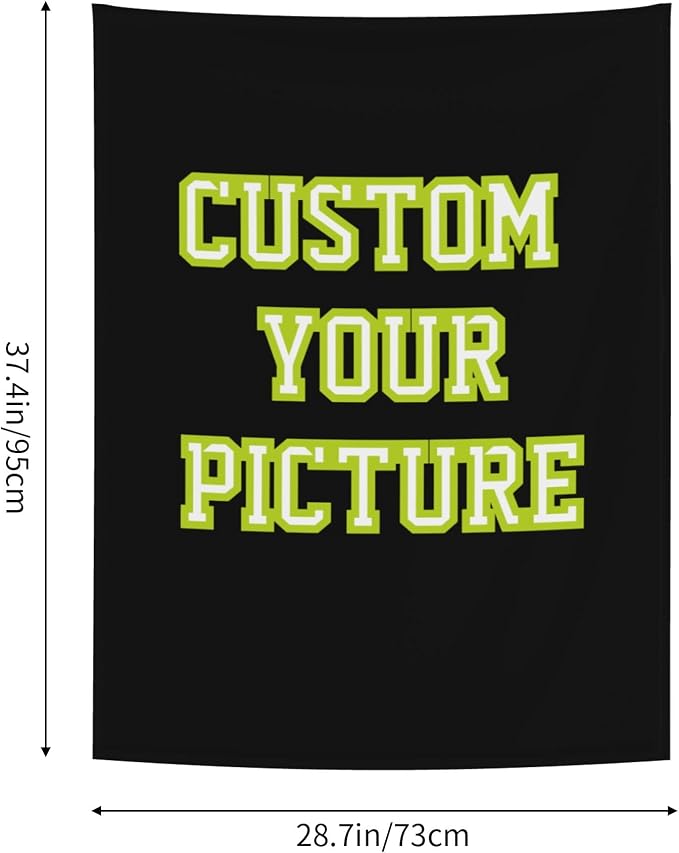 JINJUREN Custom Tapestry Upload Images Banners and Signs Customize - Image 2