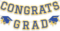 Congrats Grad Banner Graduation Party Banner Decoration Hanging Garland High by Unknown