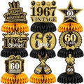 Birthday Decorations 2027-9Pcs 60th Birthday Honeycomb Table Decorations by OHOME