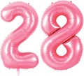 Number 28 Balloons for 28th Birthday Party Decorations, 0-100 Large No.28 by Joycard