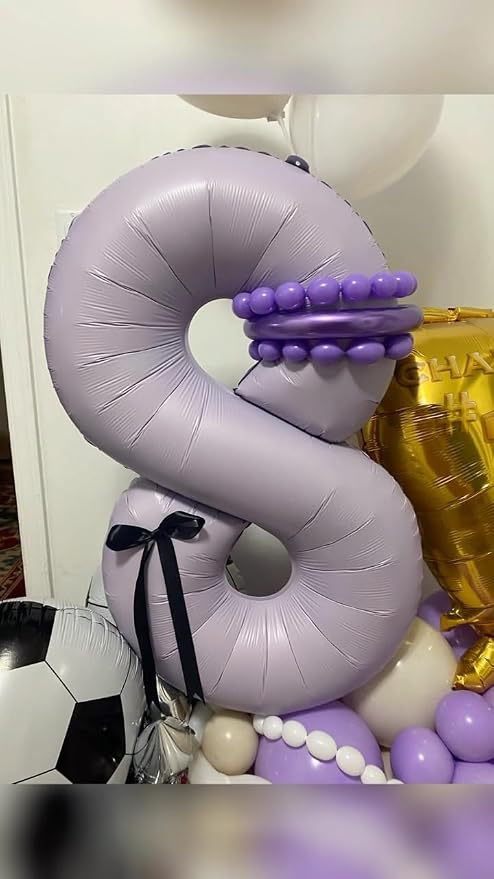 Lilac Number 0 Balloon 40 Inch - Image 2