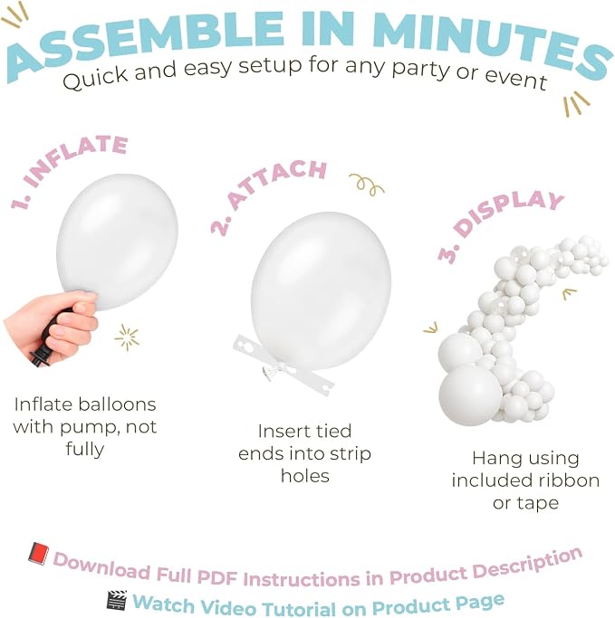 Vellax 78-Pc Mermaid Balloon Garland Arch Kit, Under the Sea Theme | 78-pc - Image 3